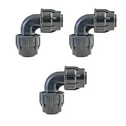 High Quality 32 mm Plastic Rain port Elbow (Pack of 3 Pcs)